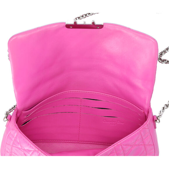 Christian Dior Miss Dior Promenade Wallet Crossbody Pink Lambskin - Picture 6 of 6